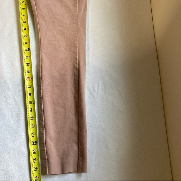 Theory Wome’s Pants Navalane Casual Velvet Strech Skinny Pink Size 8 - Picture 12 of 16